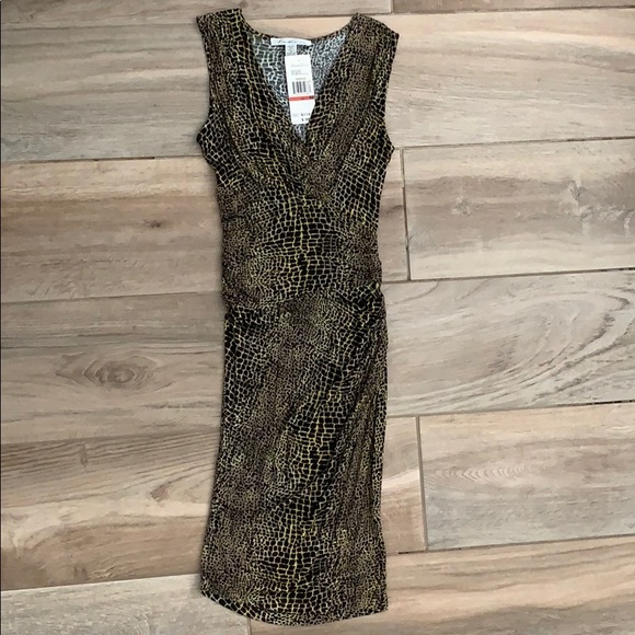 animal print jersey dress
